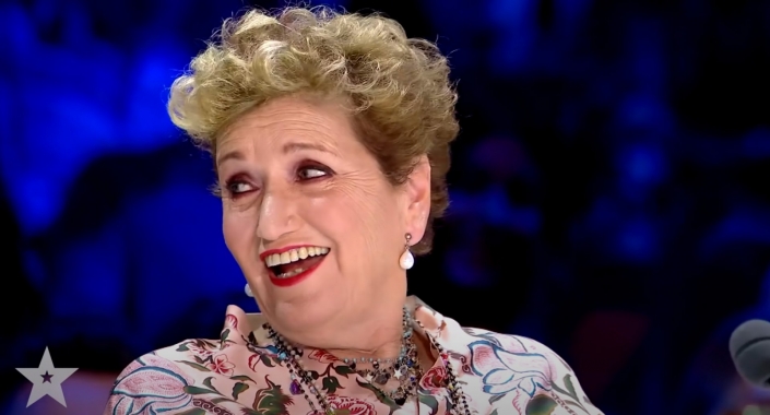 Mara Maionchi's surprised face