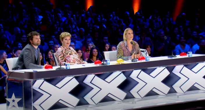 The jury at Italia's Got Talent is enchanted